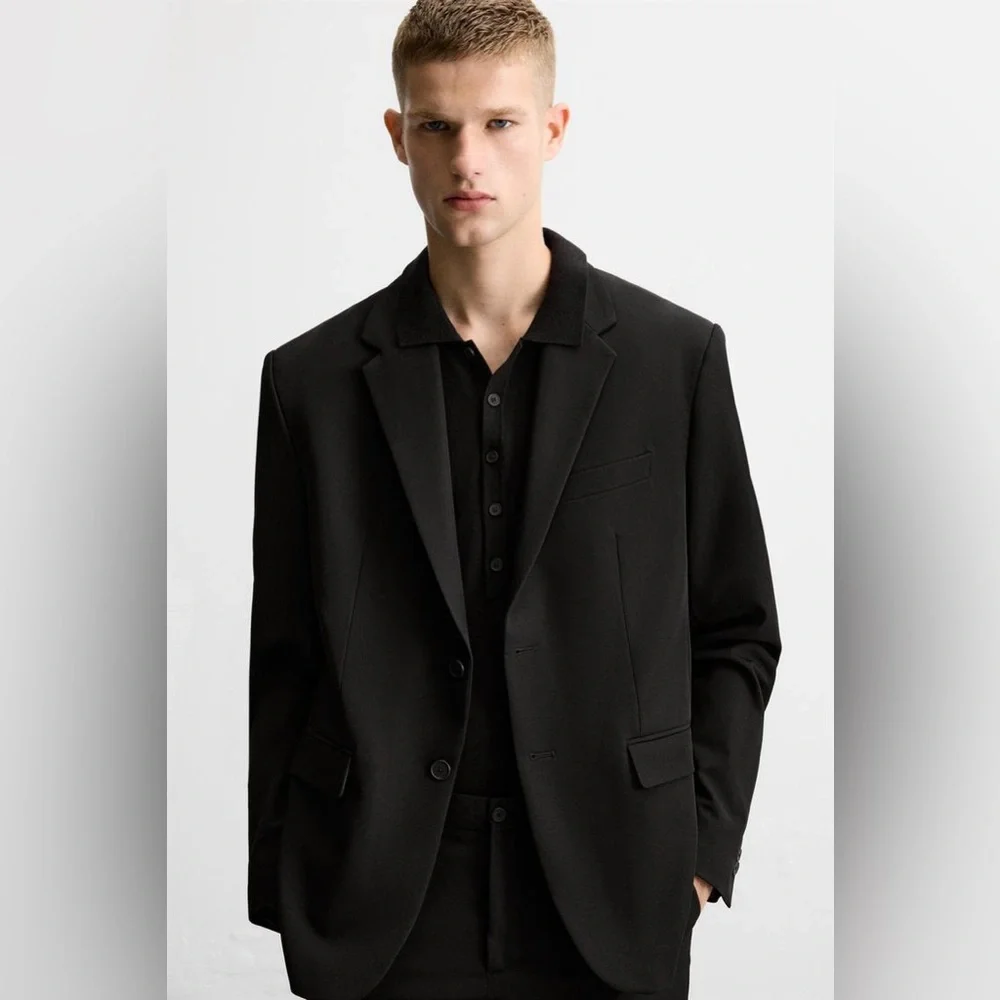 Zara COMFORT SUIT JACKET Size 42